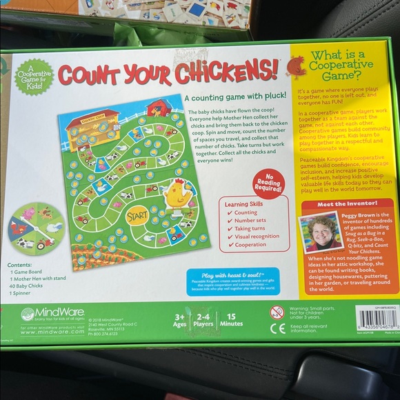 Count Your Chickens Board Game - Green - Picture 2 of 2